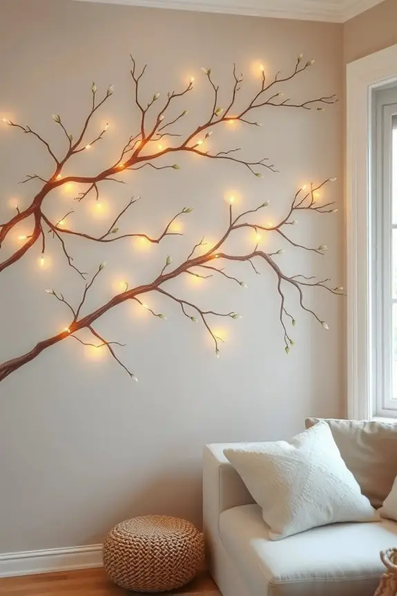 whimsical branch wall decor