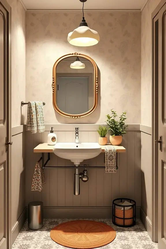 whimsical cafe bathroom accessories