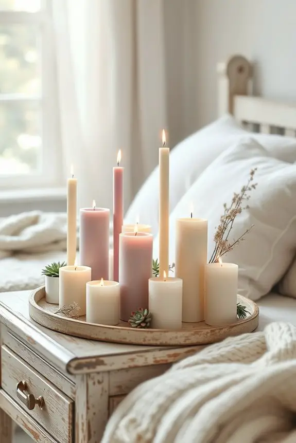 whimsical candle decor arrangements