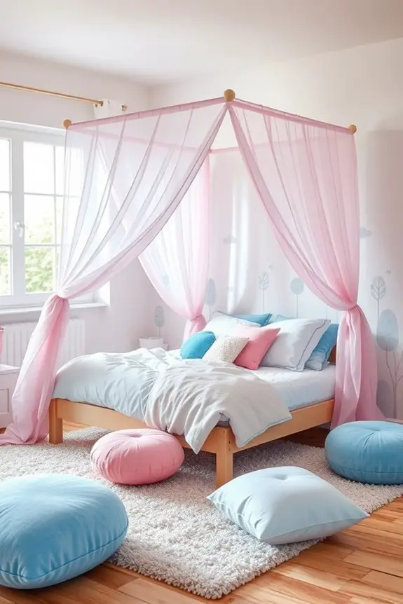 whimsical canopy bed design