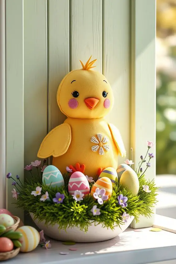 whimsical chick easter decorations