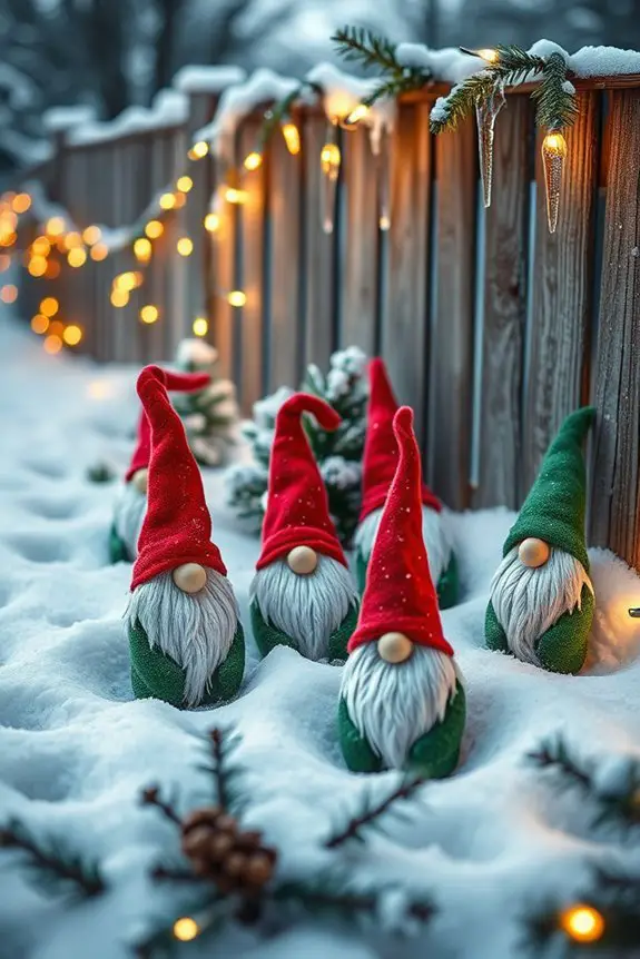 whimsical christmas gnome decorations