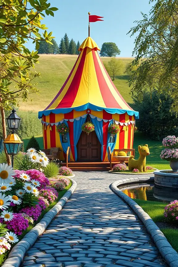 whimsical circus themed home decor
