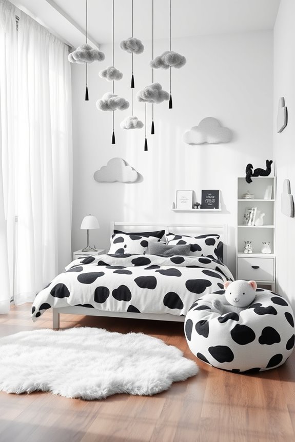 whimsical cloud themed bedroom d cor