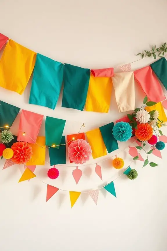whimsical colorful wall decorations