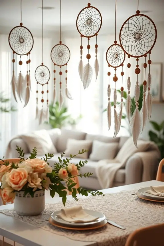 whimsical dreamcatcher bridal decorations