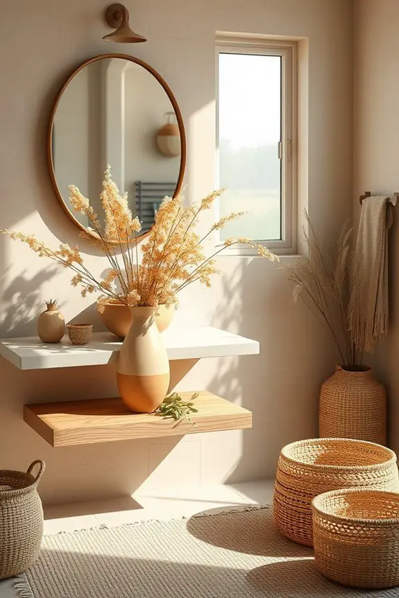 whimsical dried floral decor