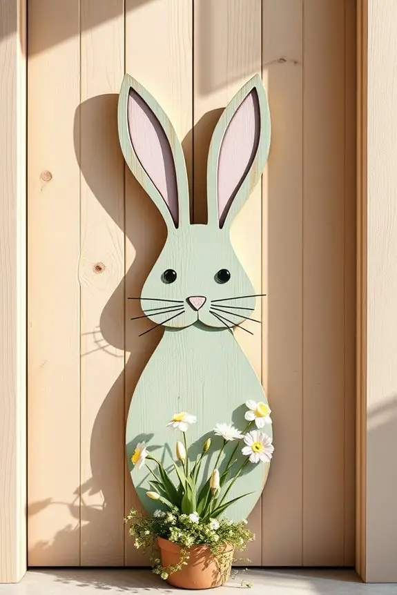 whimsical easter bunny decor
