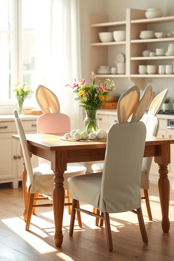 whimsical easter chair covers