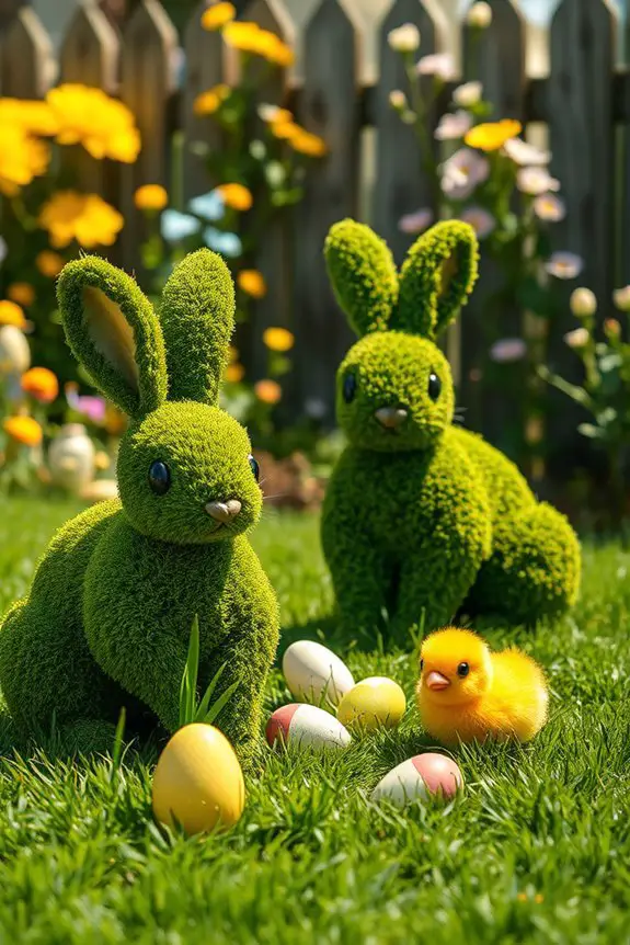 whimsical easter garden decorations