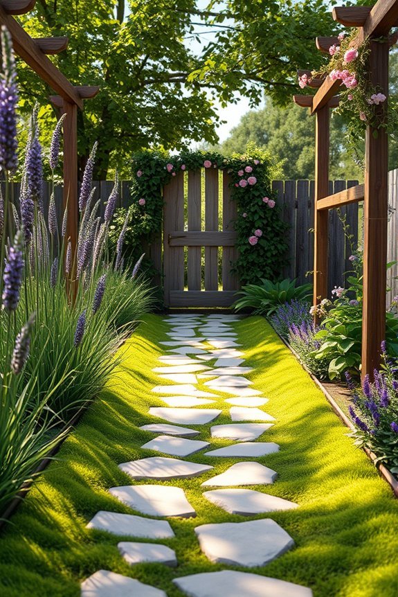whimsical enchanted garden path