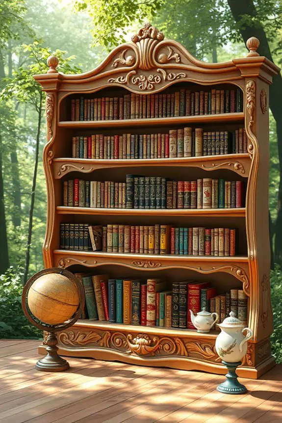 whimsical fairy tale bookshelf