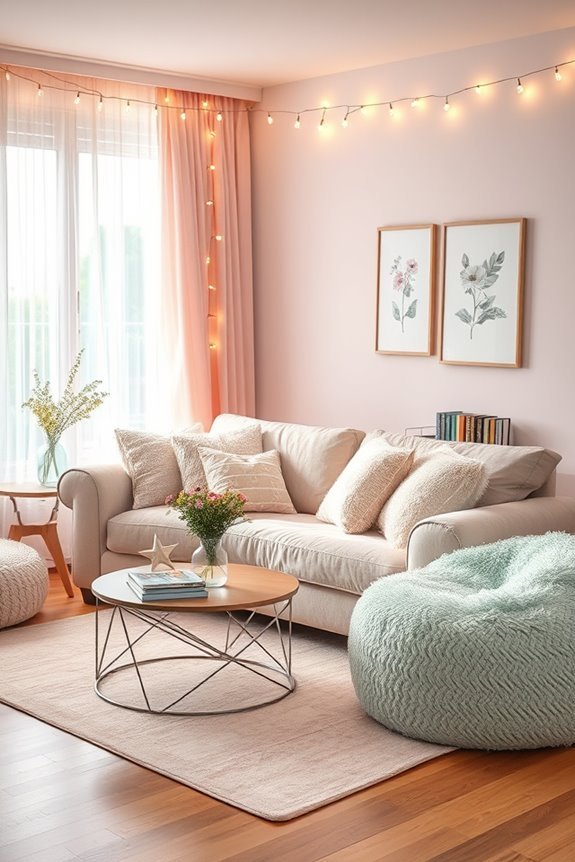 whimsical feminine lighting decor