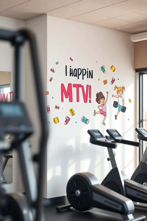whimsical fitness cartoon graphics