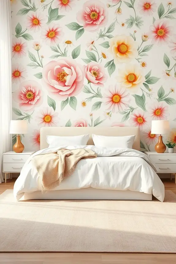 whimsical floral bedroom transformation