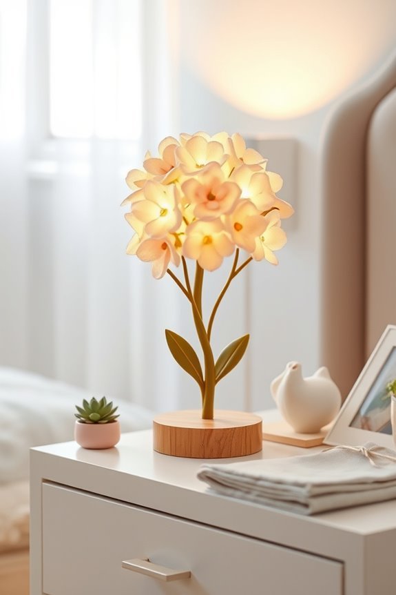 whimsical floral bedside illumination