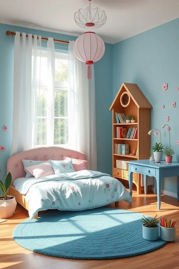 whimsical garden bedroom retreat