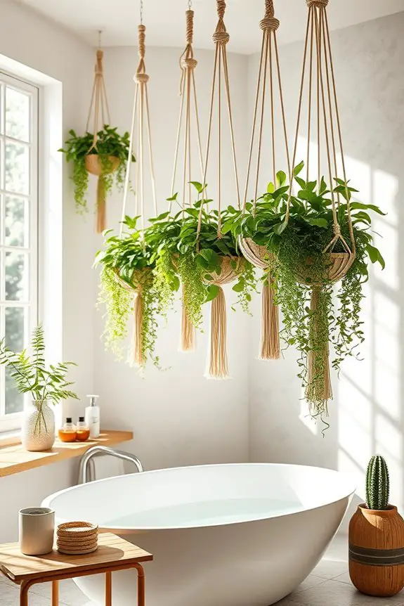 whimsical greenery for bathrooms