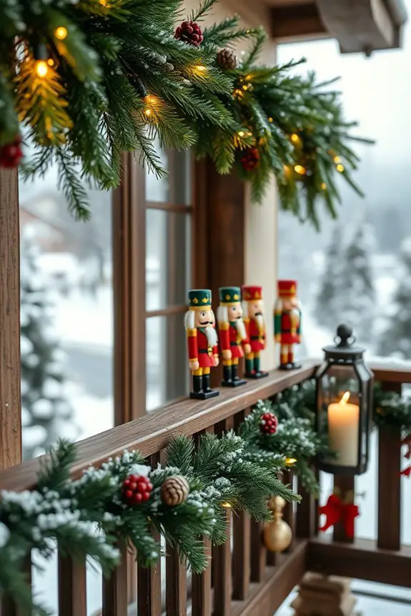 whimsical holiday nutcracker displays