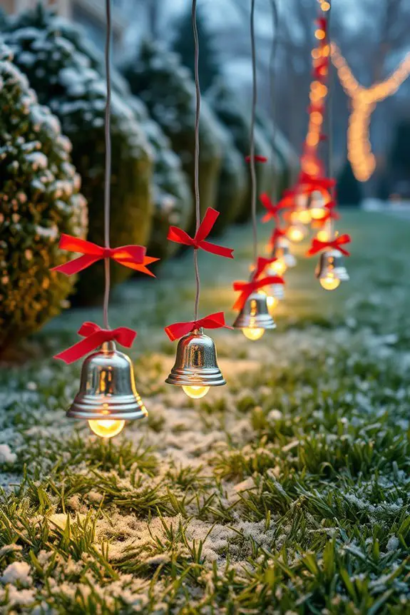 whimsical holiday pathway lights