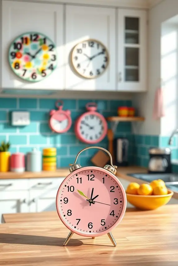 whimsical kitchen clock designs