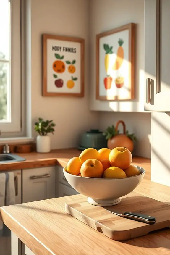 whimsical kitchen wall art