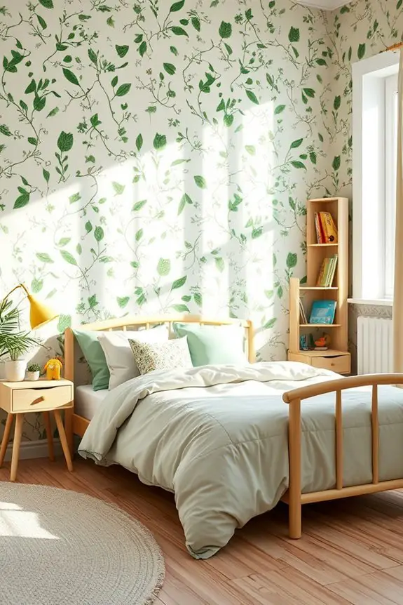 whimsical leaf patterns decor