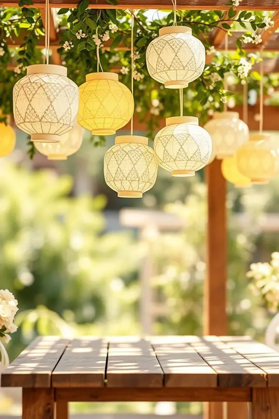 whimsical paper lantern decorations