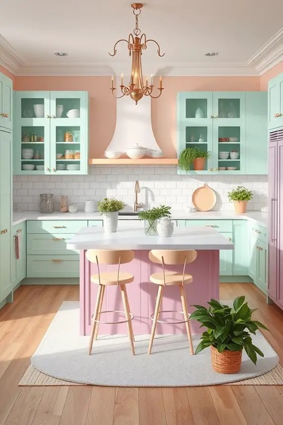 whimsical pastel kitchen vibes