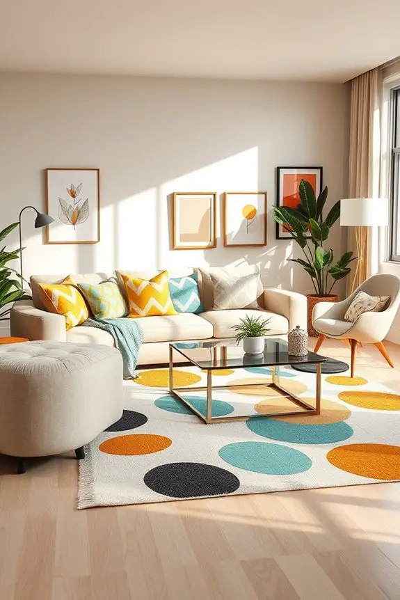 whimsical patterns enhance decor