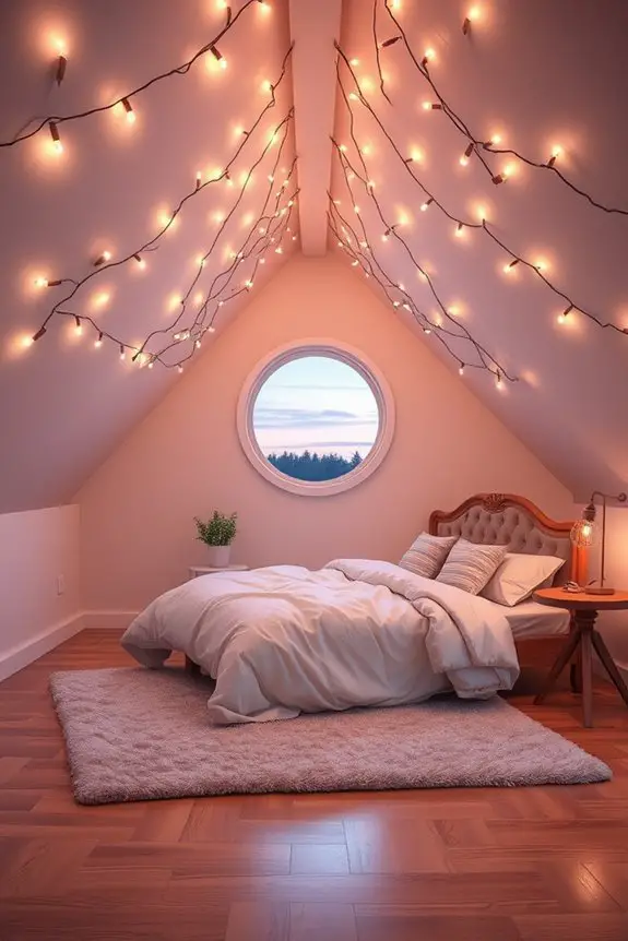 whimsical string lights ambiance