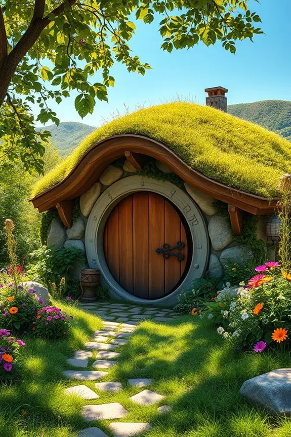 whimsical underground nature retreat