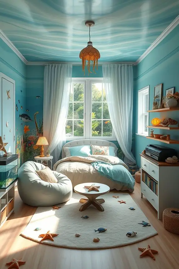 whimsical underwater sea decor
