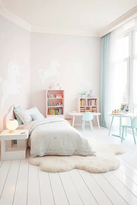 whimsical unicorn bedroom theme