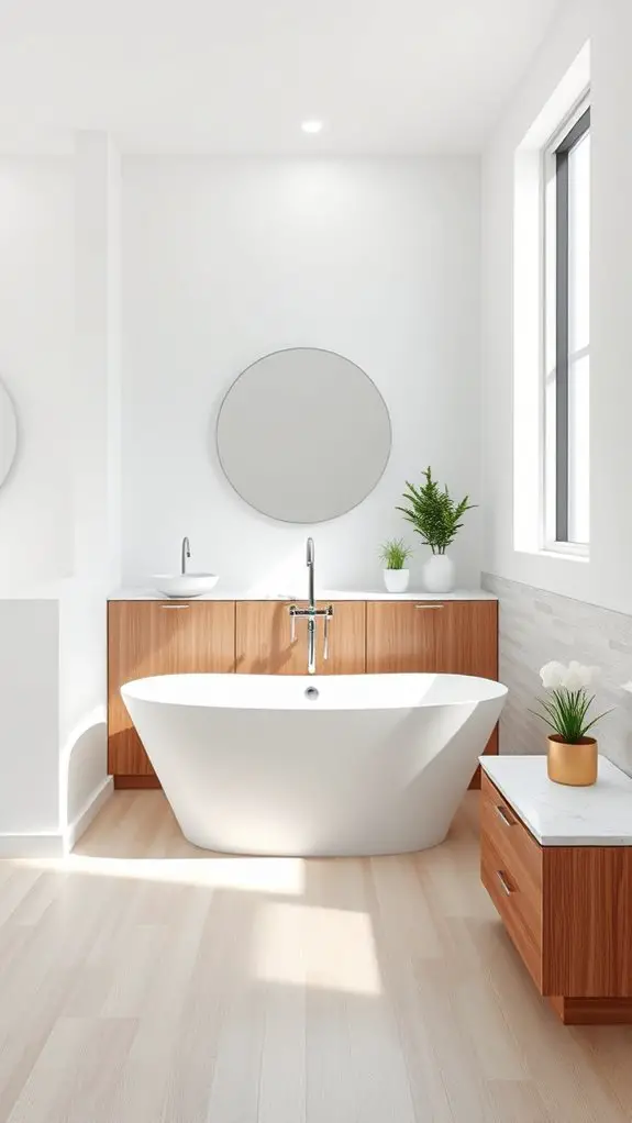 white and wood harmony