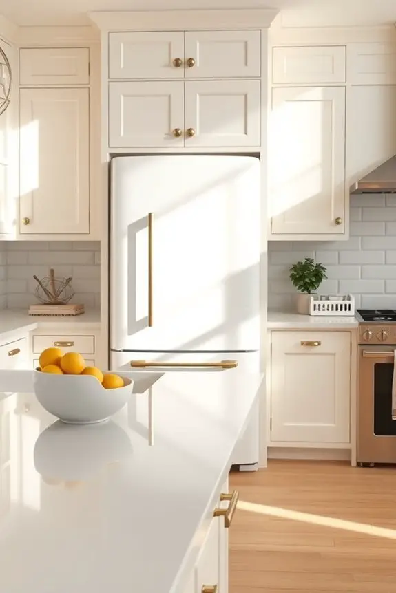 white appliances cream harmony