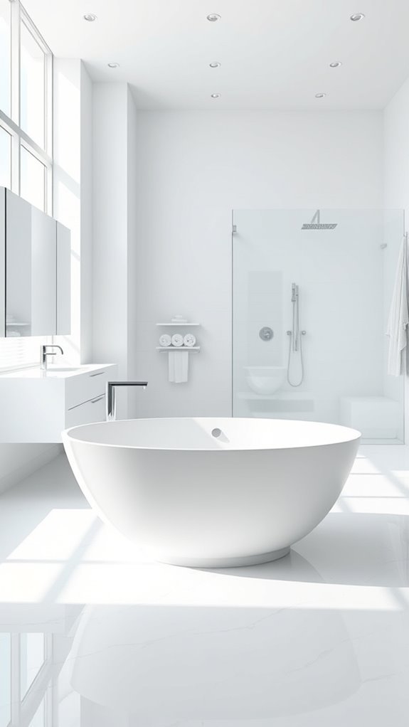 white textures create contrast