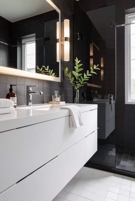 white vanity amplifies light