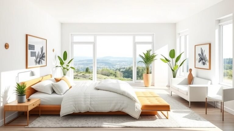 white walls bedroom inspiration