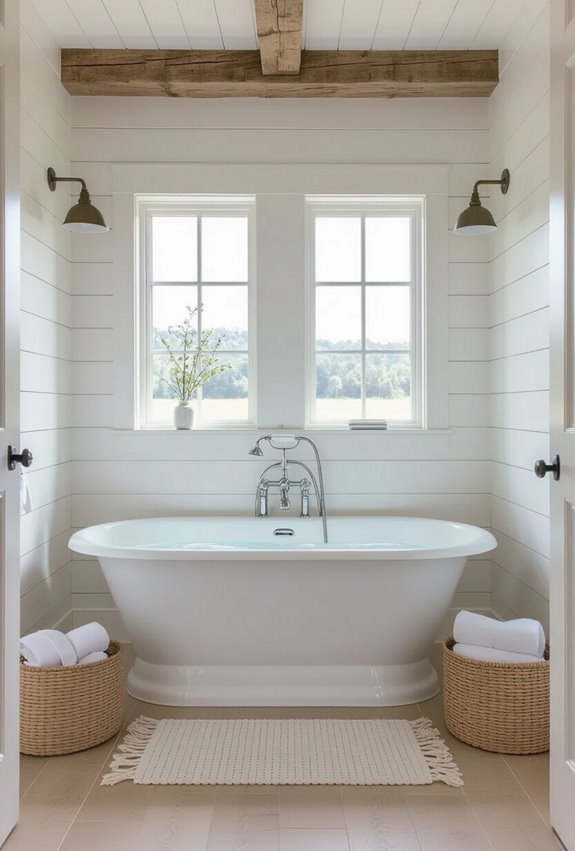 whitewashed coastal shiplap texture