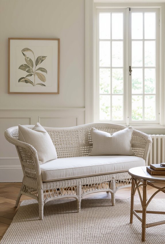 wicker victorian sunroom retreat