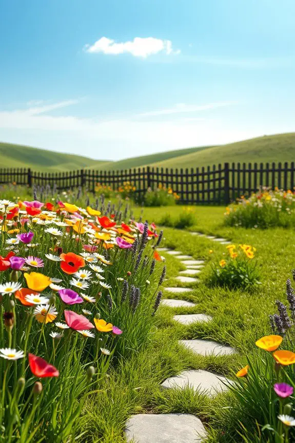 wildflower meadow for pollinators