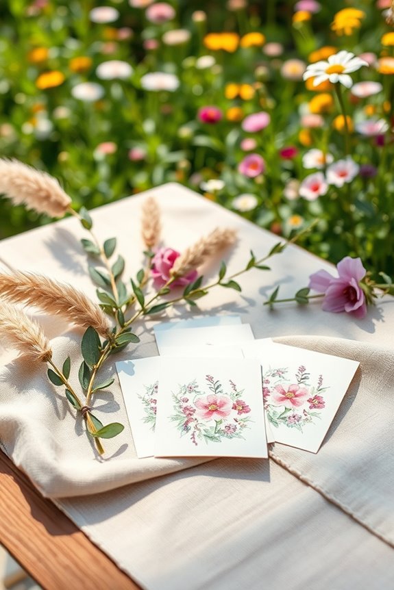 wildflower seed packet favors