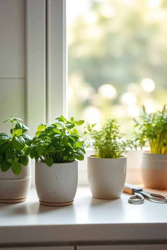 windowsill herb garden project
