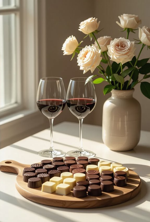 wine and chocolate pairing