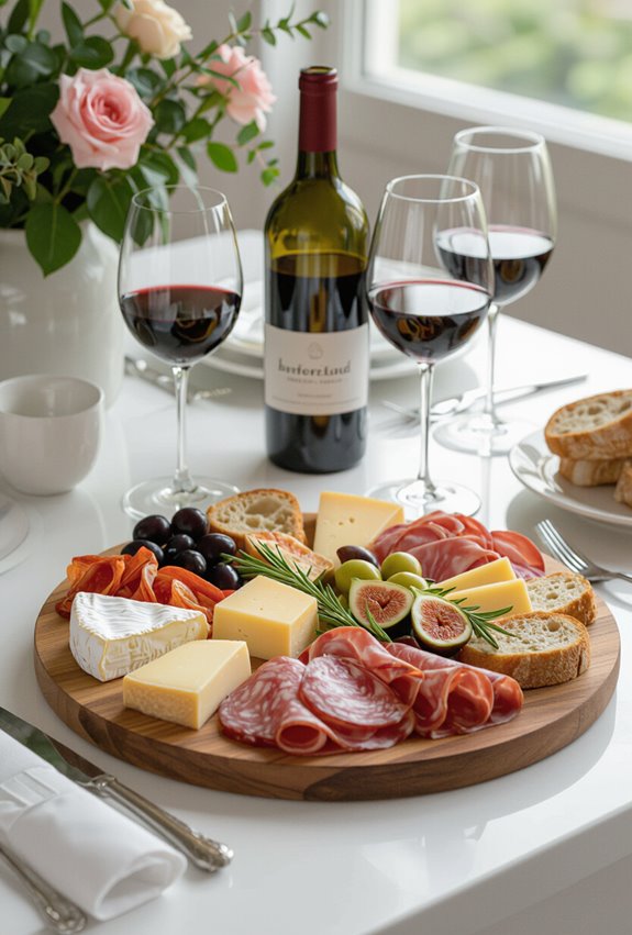 wine tasting charcuterie pairing party