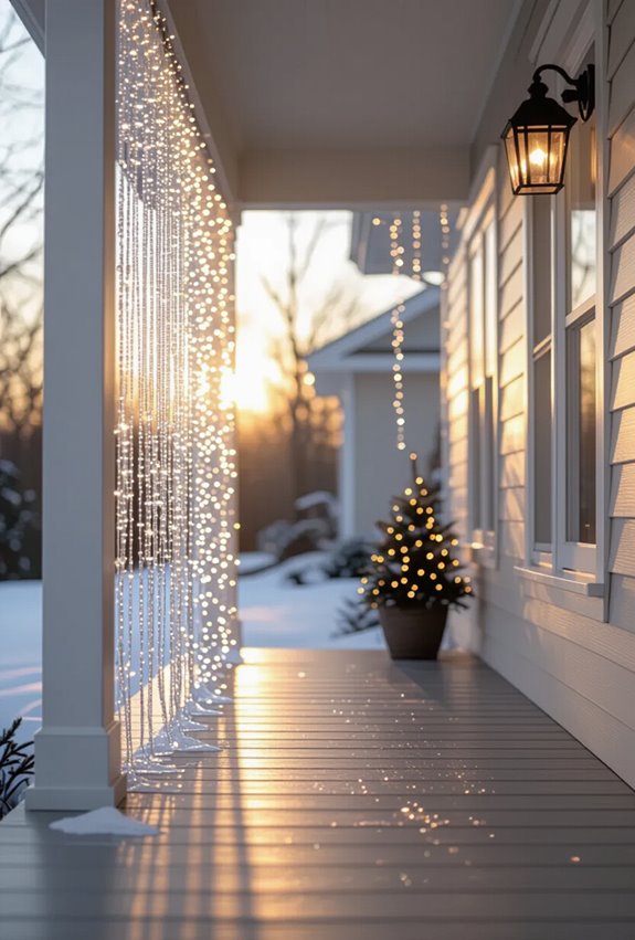 winter wonderland porch lights