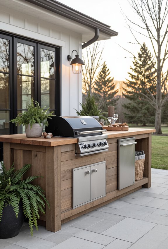 winterize farmhouse outdoor kitchen