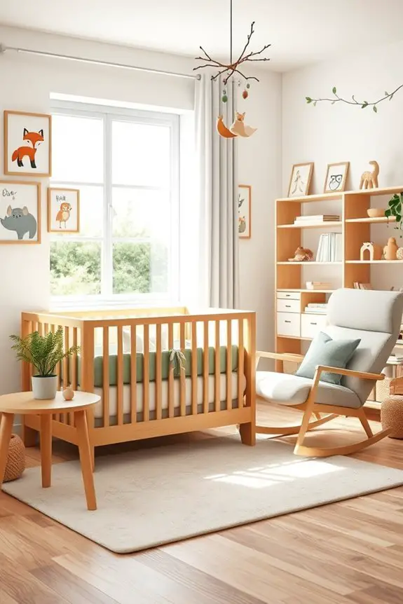 woodland themed baby bedroom decor