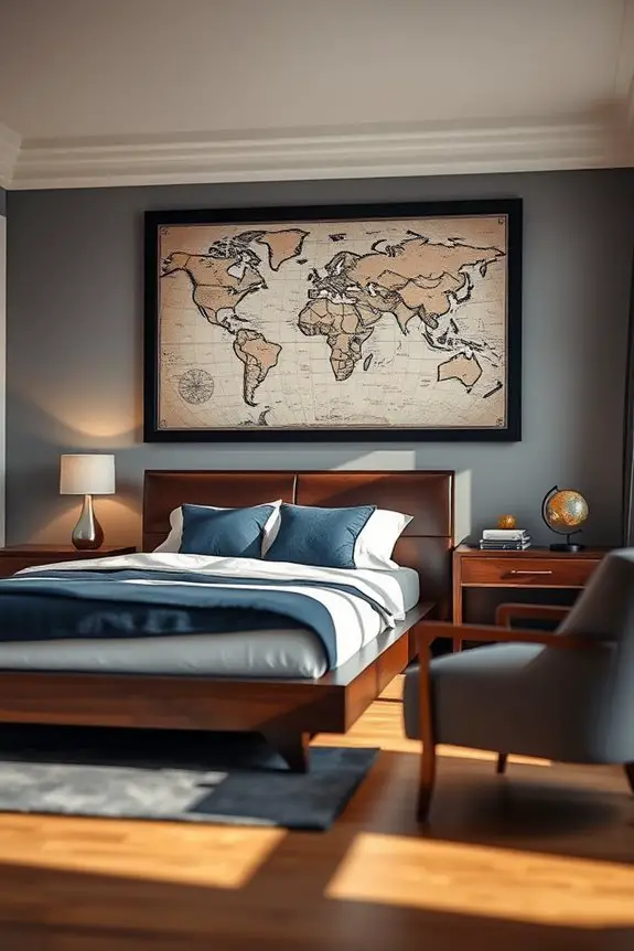 world map decor elegance
